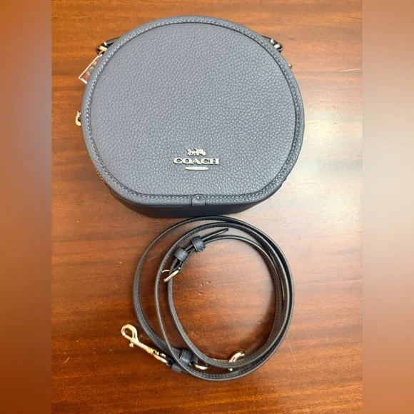 Coach Dark Denim Blue Crossbody Bag - Picture 1 of 8